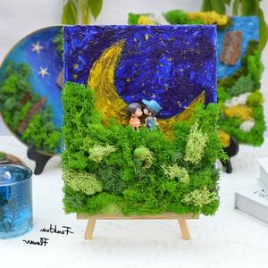 All'ingrosso muschio essiccato fai da te pittura a olio set per bambini fatto a mano disegno altri fiori decorativi e piante - Product Image 3