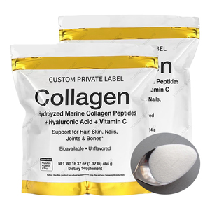 OEM ODM poudre de collagène lueur fabrication de changement de marque suppléments pour la salle de sport peptide de collagène de peau de poisson poudre de collagène de poisson - Product Image 1