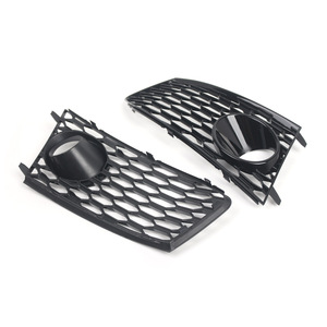 Fog Light Bezels For Audi RS7 2014-2018 Front Bumper Grille Cover <b>ABS</b> Black 4G8807681G - Product Image 3