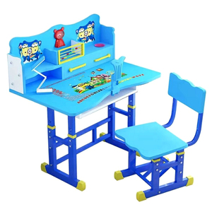 Mesa de Estudio <span class=keywords><strong>Infantil</strong></span> de Altura Ajustable con <span class=keywords><strong>Escritorio</strong></span> Individual y <span class=keywords><strong>Silla</strong></span> Escolar Económica para Niños - Product Image 3
