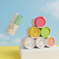 Cylindre en carton biodégradable Tube Kraft Push up Conteneur d'emballage Tube de bâton de déodorant Emballage en papier pour bâton de déodorant