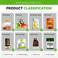 Sac personnalisé à fond plat pour granola 1kg / 2kg / 5kg, à soufflet latéral, haute barrière, imprimé sur mesure, pour aliments et muesli