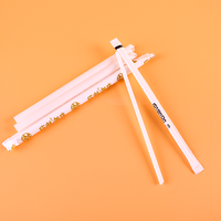 100% Paille jetable écologique compostable PLA en plastique Pla Klein pailles blanches/noires pour boisson