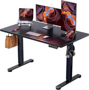Bureau électrique réglable moderne à prix de gros avec structure métallique, design ergonomique sain pour position assise-debout, garantie 5 ans - Product Image 1