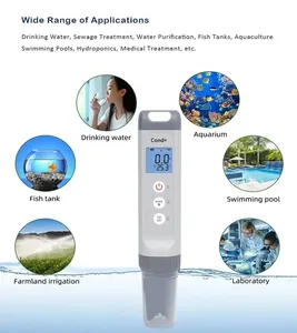 High Accuracy Digital 7-in-1 Water Lab <strong>TDS</strong> <strong>Meter</strong> pH ORP EC Salt Temp PPM Dissolved Solid OEM Aquarium Pool Use - Product Image 2