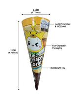 Ekspor Massal Biskuit Wafer Berbentuk Kerucut Renyah Isi Krim Cokelat Cone Es Krim Camilan Anak Harga Pabrik Grosir