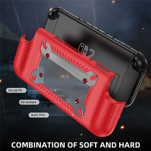 Venta al por mayor a prueba de golpes TPU PC juego caso para <span class=keywords><strong>Nintendo</strong></span> <span class=keywords><strong>Switch</strong></span> 2 <span class=keywords><strong>funda</strong></span> <span class=keywords><strong>protectora</strong></span> anticaída y antideslizante contraportada - Product Image 3