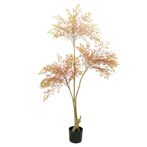 Plantas artificiales con maceta de plástico, bonsái de interior, árbol de Nandina para decoración del hogar y jardín, novedad de <span class=keywords><strong>2022</strong></span> - Product Image 2