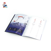 Brochures personnalisées en gros avec reliure agrafée, estampage à chaud, revêtement UV, estampage à froid 3D, plastification étanche