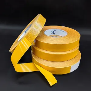 High Viscosity Double Sided Fiber Mesh Tape Fiberglass Filament Glass Grid Adhesive Tape