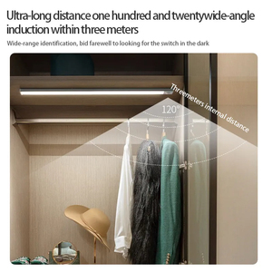 LED Ultra Thin Night <b>Light</b> Motion <b>Sensor</b> Wireless USB Under Cabinet <b>Light</b> for Kitchen Cabinet Bedroom <b>Indoor</b> Lighting - Product Image 4