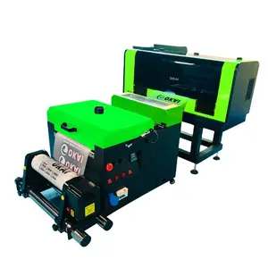 Mesin Cetak 30Cm (13 Inci) XP600 * 2 Kepala Tinta Cmykw dengan Printer Inkjet Dtf Printer