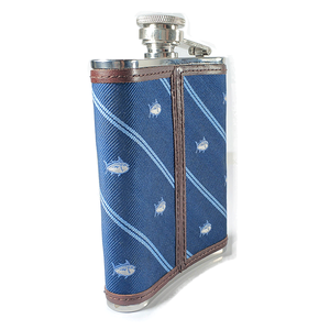 Petaca Personalizada de Acero Inoxidable de 6 oz con Diseño de <span class=keywords><strong>Pez</strong></span> Azul, con Bolsillo para <span class=keywords><strong>Vino</strong></span> de Cuero Tono Masculino, Tema Deportivo, PU - Product Image 5