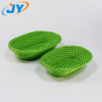 Panier de rangement polyvalent en plastique et rotin pour le salon pour le rangement du pain, des fruits et légumes