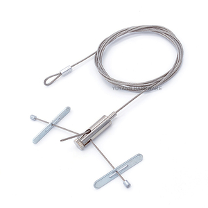 Kit <span class=keywords><strong>de</strong></span> <span class=keywords><strong>suspension</strong></span> pour luminaires, câble en acier réglable pour panneau lumineux LED - Product Image 3