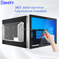 PC industriel sans ventilateur 15 pouces Intel J6412 Écran tactile capacitif IP65 Ordinateur à montage frontal Domify PL150-03