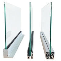 HDSAFE Accessoires modernes pour balustrades en verre de balcon, extérieur, intérieur, bord de mer, escalier, terrasse, canal en verre, clôture, balustrade sans cadre
