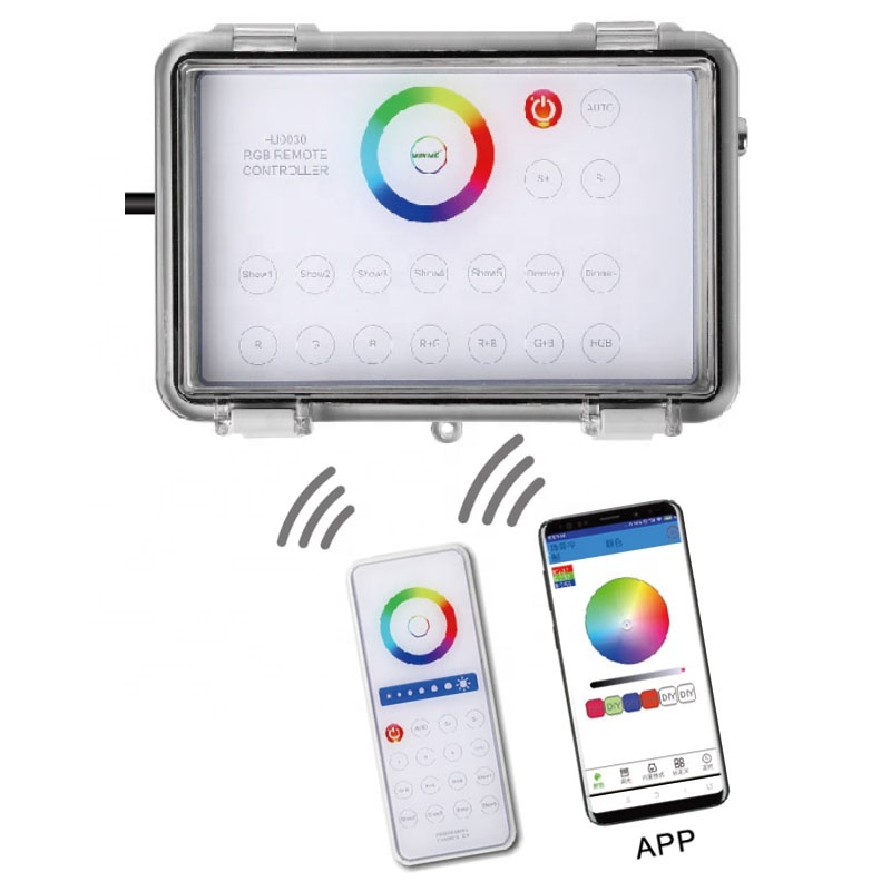 Underwater Lamp Mobile Phone APP Remote WIFI Controller with 12V Power Supply to Drive Pool Courtyard SUS LDE Lighting