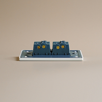 Panel Ignífugo para PC, Interruptor de Pared de Doble Polo y 2 Vías, Estándar Sudamericano, Seguro y Duradero para el Hogar, 115-250V 10A