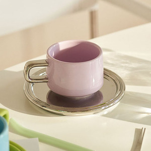 Low Stock Manufacturer's Price 6 Styles of Color Contrast <b>Arabic</b> Coffee Cup with Saucer Ceramic <b>Tea</b> Cups & Saucers - Product Image 1