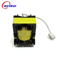 Transformateur d'isolation haute fréquence en ferrite BEIRUI PQ40 personnalisé avec connecteur intégré, sans câblage supplémentaire, certifié RoHS, en cuivre