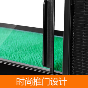 Commercial Refrigerated Display Case For Sushi And Salmon With Glass Door Led Lighting Adjustable Shelves Auto Defrost - Product Image 4