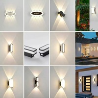 2024 nouveauté haut et bas extérieur étanche applique murale rotation bureau maison salon hôtel led applique décoration