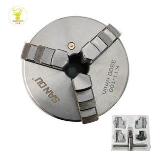 <span class=keywords><strong>Mandrin</strong></span> de tour manuel à <span class=keywords><strong>3</strong></span> <span class=keywords><strong>mors</strong></span> en acier Sanou K11 Series <span class=keywords><strong>100</strong></span> <span class=keywords><strong>mm</strong></span> pour machine-outil CNC avec serrage universel et précision de 0,008 <span class=keywords><strong>mm</strong></span> - Product Image 3