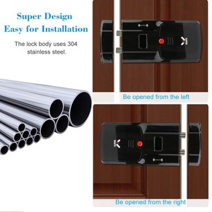 Wafu không dây điện vô hình khóa cửa Keyless an ninh kỹ thuật số khóa cửa cerradura inteligente 4 Điều khiển từ xa - Product Image 4