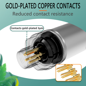 M12 Marine Industriële Ip67 Din L Code 4 + Pe Veld Assemblagesignaal Vermogen Mannelijke Vrouwelijke Krimpconnector - Product Image 4