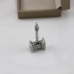 Collana lunga stile hip-hop, catena da uomo, ciondolo a <span class=keywords><strong>martello</strong></span> Hao Tian, accessorio di tendenza, maglione streetwear da donna - Product Image 4