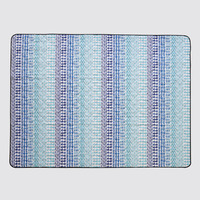 Tapis de pique-nique en toile extra large 200x200 pour l'extérieur, design imprimé personnalisé, imperméable, avec sangle en cuir, luxe