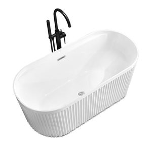 Moderne freistehende Acryl Rechteck Whirlpool Badewanne Cold Plunge Athlet Massage Spa Drainer Badezimmer Einweichen 60gal - Product Image 6