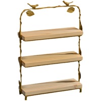 Support de présentation pour table de desserts de mariage, accessoires décoratifs, support à gâteaux, plateau en bois pour pâtisseries de thé de l'après-midi, plateau de service pour buffet froid