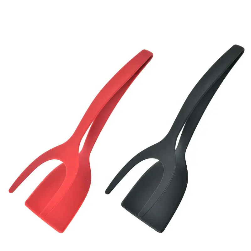 Spatola per uova Boubled Ended Grip and Flip spatola 2 in 1 Pancake Scoop Kitchen Tool clip per alimenti clip per pane