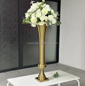 新品餐桌装饰金属金条婚礼摆件花架配件装饰