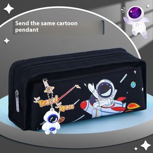 Trousse à fermeture éclair grande capacité en toile high-tech pour garçons et filles, idéale pour les élèves de primaire et la première année (pour crayons) - Product Image 3
