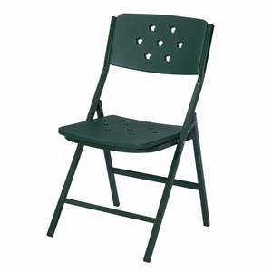 Silla Plegable de Plástico con Diseño de Flor de Ciruelo - Verde Militar, Portátil, Moderna y Sencilla, para Entrenamiento de <span class=keywords><strong>Tropas</strong></span> - Product Image 4