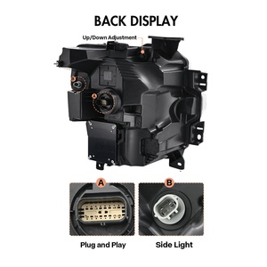 포드 F150 헤드라이트 2024-26 STX XLT XL 트레머 로우 콘피규어 LED 헤드라이트용 오토-와이 자동차 헤드램프 (포드 F150 액세서리 자동차 부품) - Product Image 4