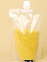 Sacs d'emballage pour céréales en plastique de 5 L avec sceau de sécurité inviolable, sacs d'eau d'urgence pour le camping, pochette autoportante