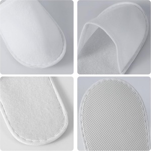 Pantuflas Desechables Blancas Cómodas para Huéspedes, Paquete para Hotel, Spa, Viajes, Hogar, Aptas para Adultos, Punta Cerrada, Súper - Product Image 6