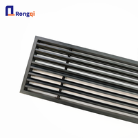 Grille de ventilation linéaire en aluminium pour climatiseur central, fabricant de grilles à fentes avec cadre ultra-étroit