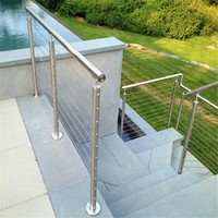 Câble en acier inoxydable 316 recouvert de nylon pour garde-corps, qualité marine, pour balcon et terrasse, sécurité accrue