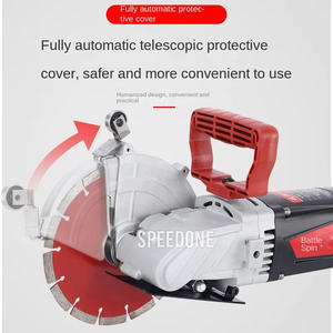 Machine de découpe de béton électrique industrielle Rotation à 180 ° sans poussière pour le rainurage des murs et la coupe de pierre - Product Image 4