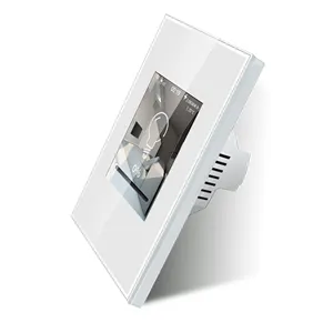 Lanboa painel de controle lcd série l8 2022, nova casa inteligente dos eua interruptor de luz escada dimmer 220v