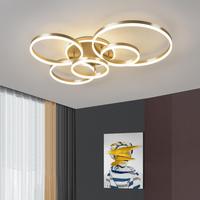 JYLIGHTING Nouveau design de plafonnier en forme d'anneau, lustre décoratif, chambre à coucher, hôtel moderne, cercle, salon, plafonniers LED
