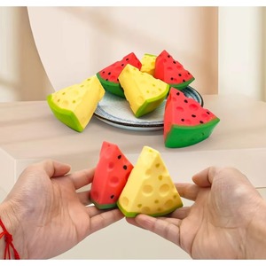 Pelota Antiestrés Promocional de TPR con Forma de Sandía, Juguete Blandito de Harina con Diseño de Fruta, Caja de Bolas para Aliviar el Estrés, Muñeco de Simulación para Descompresión - Product Image 2
