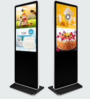 Kiosque numérique 4K sur pied IP65 de 85 pouces pour intérieur, système Android/PC, écran tactile capacitif LCD, pour centre commercial et ascenseur