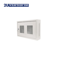 Armoire de serveur murale 2U 19 pouces avec porte grillagée pour panneau de brassage réseau 350 mm en stock SYNSTRO