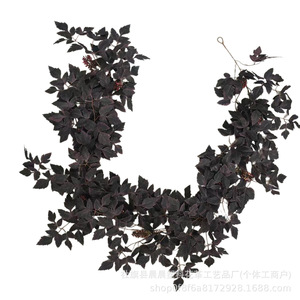 Vignes artificielles en érable, fleurs en soie PE, 100cm-200cm, pour décoration de mariage, maison, automne, Thanksgiving - Product Image 4
